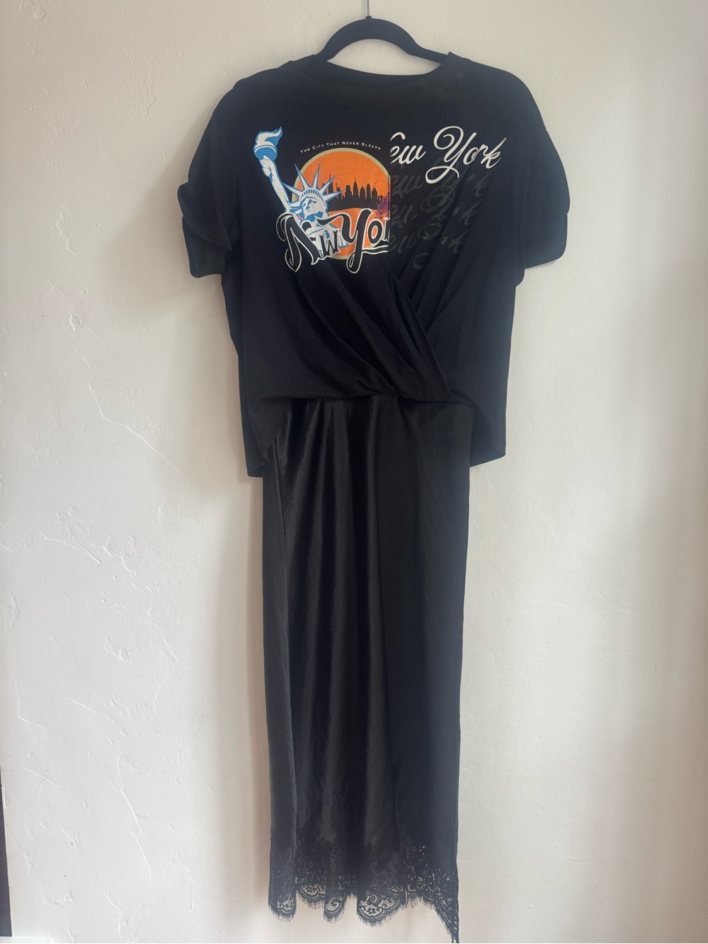 3.1 Phillip Lim Black We are NY twist-slip dress